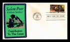 Dr Jim Stamps Sarzin Metallic Cachet Salem Poor Gallant Soldier First Day Cover