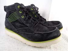 Nike ACG Kingman Moc Toe Chukka Boots Mens US 10.5 525387-030 Black Suede Volt