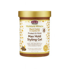 African Pride Black Castor & Jojoba Oil Max Hold Styling Gel