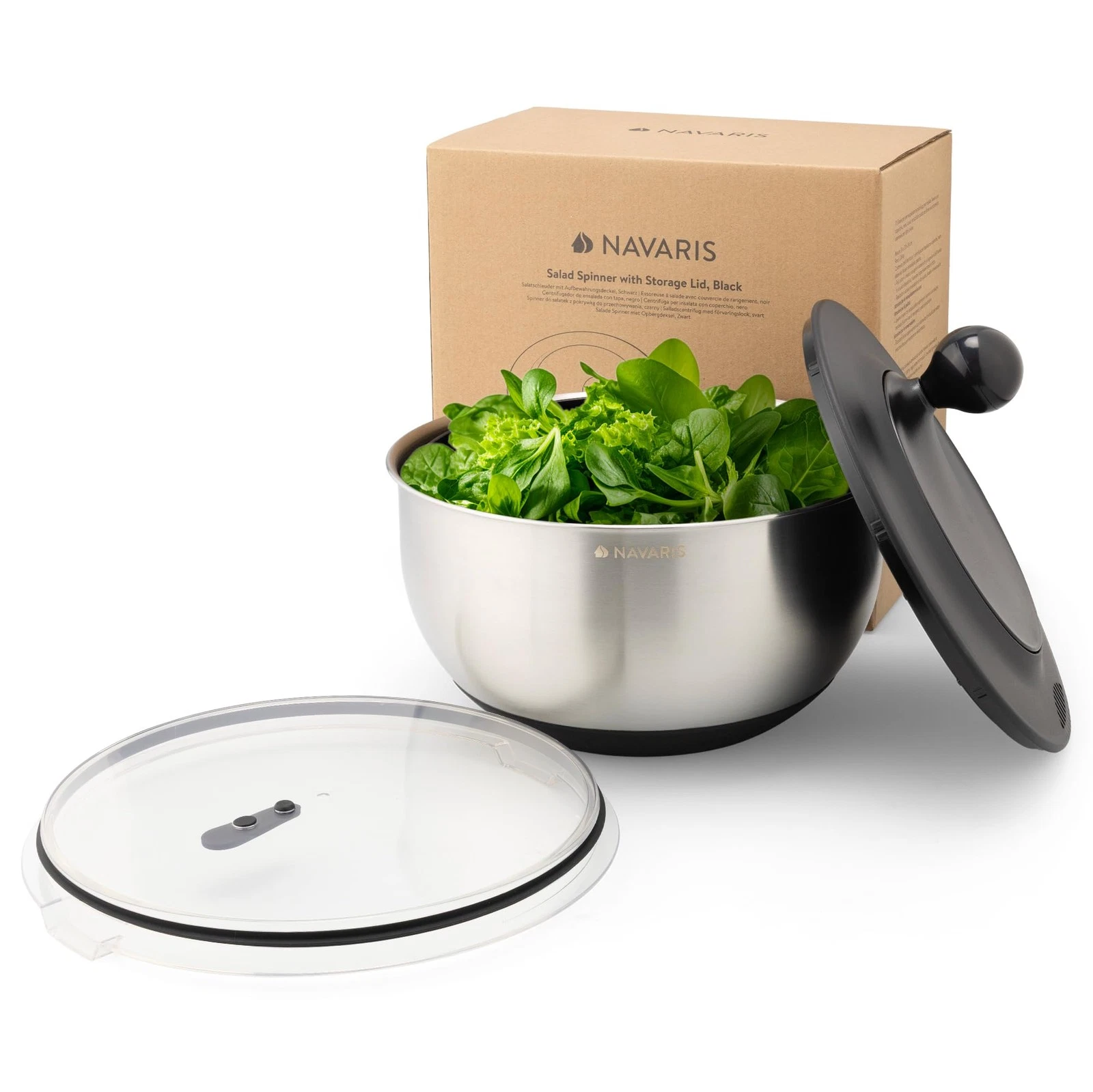 Salad Spinner with Storage Lid - Durable Stainless Steel Vegetable & Lettuce ...
Opens in a new wind