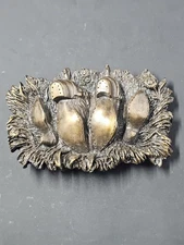 VTG 1981 Bergamot Brass Works Novelty Belt Buckle "Roll In The Hay", 3.5" X 2.5"
