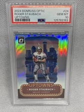 2024 Panini Donruss Optic - Uptowns Roger Staubach #24 Psa 10 Dallas Cowboys 