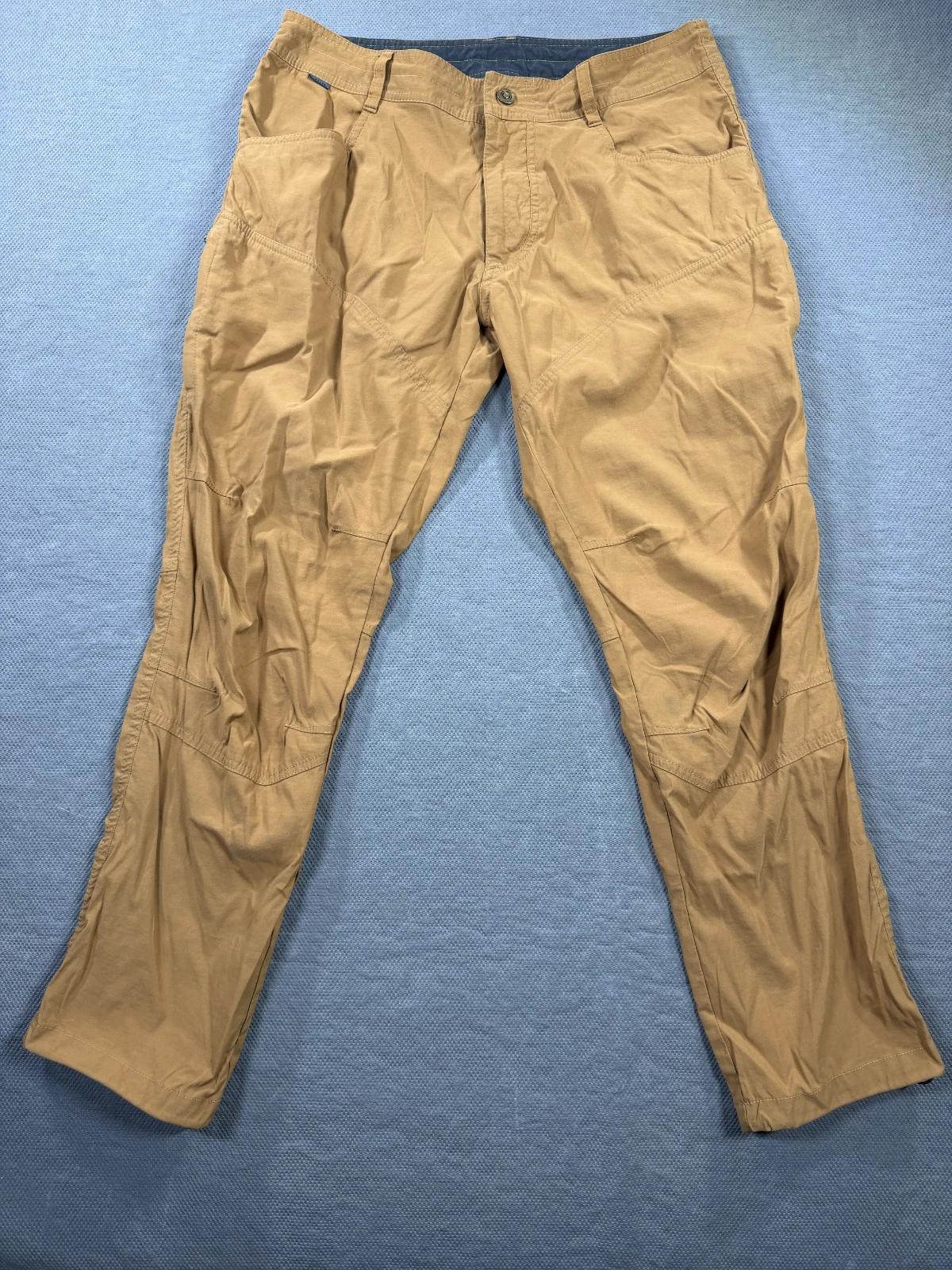 Kuhl Konfidant Air Vented Pants Lightweight Stretch Hiking 34x30 Mens Canvas