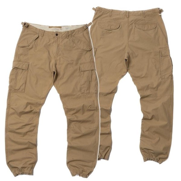 Men H&M Trousers Beige Cotton 36 / XL / 50