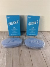 Queen V, Barra Limpiadora V Bar WILD BERRY Jabón Equilibrado pH 3.5oz Paquete Sellado de 2