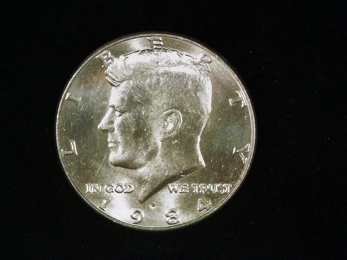 1984-D Kennedy Half Dollar AU++ (1). Free Shipping!