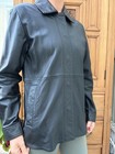 Butter Soft Black Leather Shacket River Island Size 8 New untagged