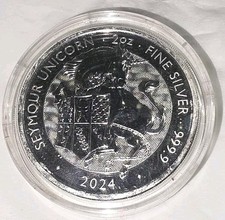 2024 Tudor Beast Seymour Unicorn Coin 2 oz 999.9 FINE SILVER  Royal Mint