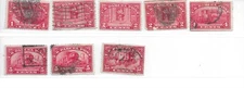 USA STAMPS PARCEL POST 1912-13 US Stamp  used, 1c-15c (Item 44)