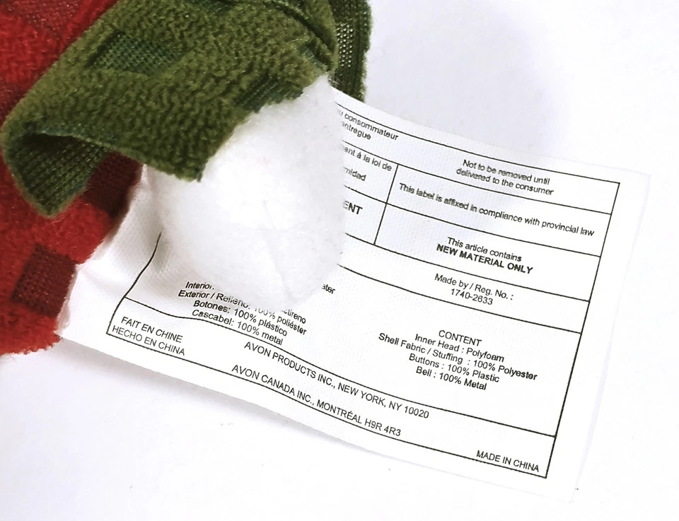 Percha de puerta de muñeco de nieve de Navidad vintage Avon 2011 ¡adorno de campana en bolsa! Foto 4 de 4