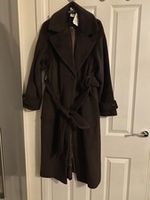 Tu women brown  relaxed wrap coat  size 18 Bnwt