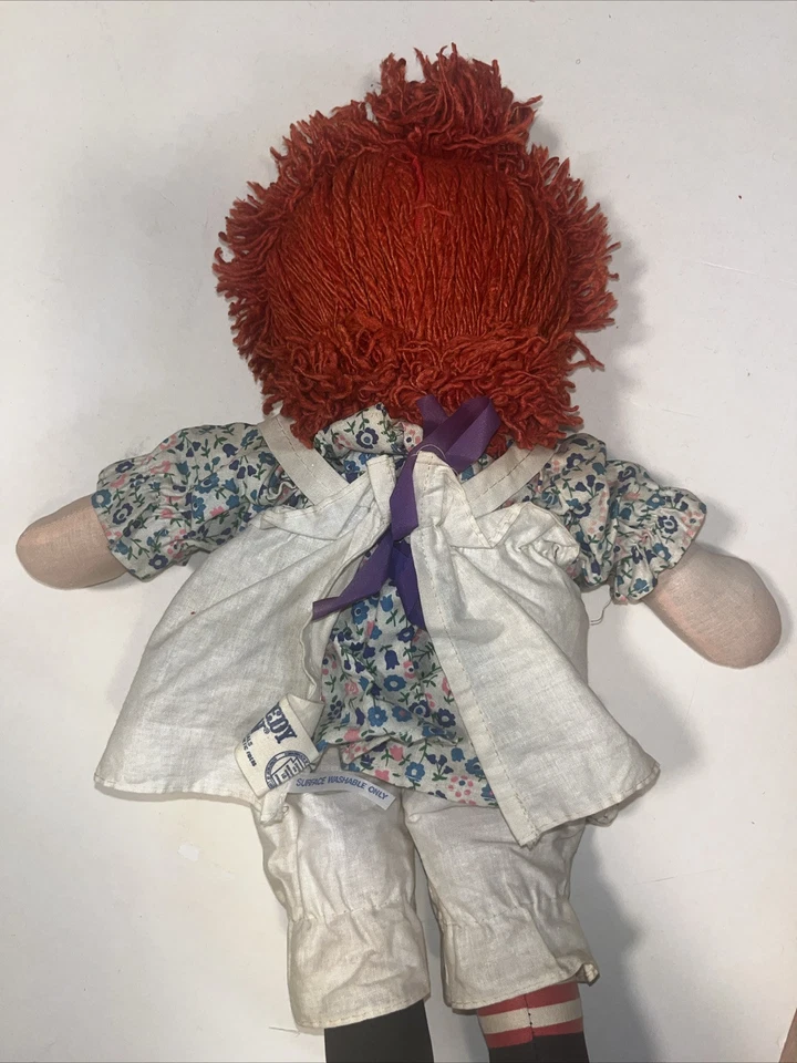 Muñeca Raggedy Ann 1971 original de colección, toda original incluyendo ropa rara Foto 4 de 4