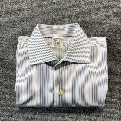 Brooks Brothers Regent 100% American Supima Cotton Mens Sz15.5 Long Sleeve Shirt