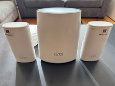 NETGEAR Orbi Home Mesh WiFi System RBK33: Router and 2 x Satellites