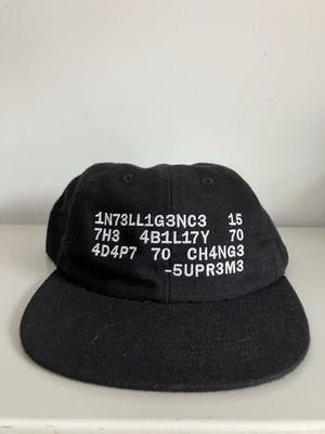 Supreme Intelligence SS20 6 Panel Hat Snap Back Black