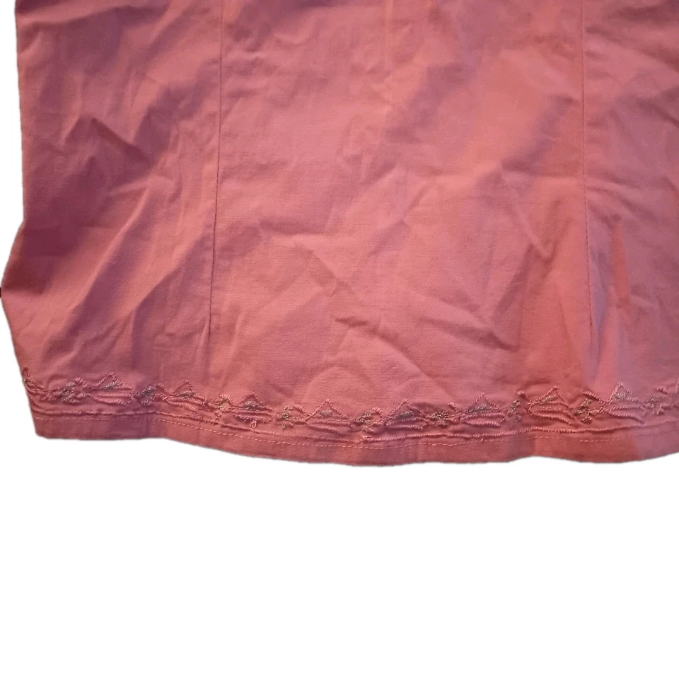 Top halter vintage Y2K años 2000 rosa encaje ribete Rue21 cremallera trasera talla pequeña Foto 3 de 4