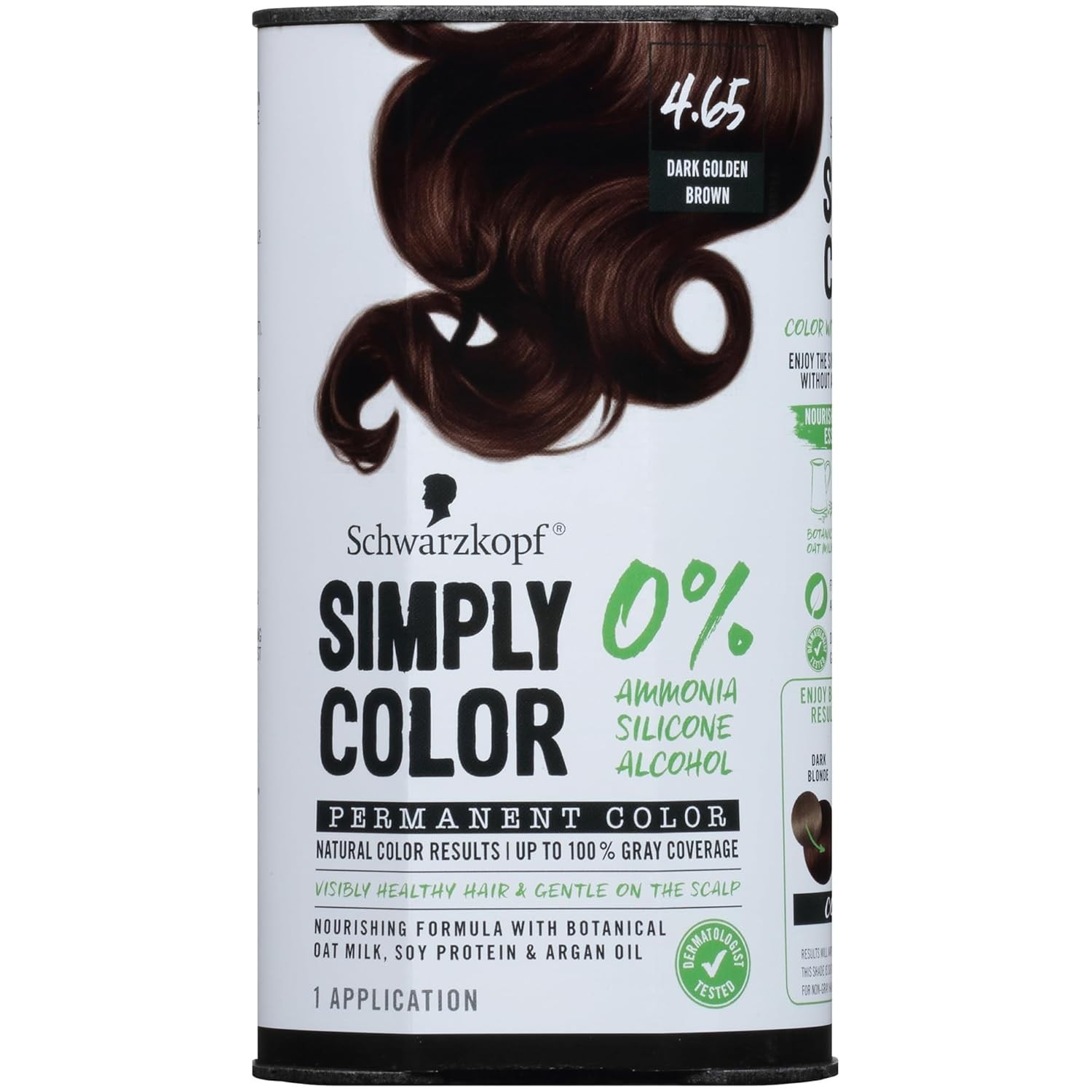 Permanent Hair Color, 4.65 Dark Golden Brown