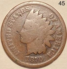 1870 Indian Head Penny Cent