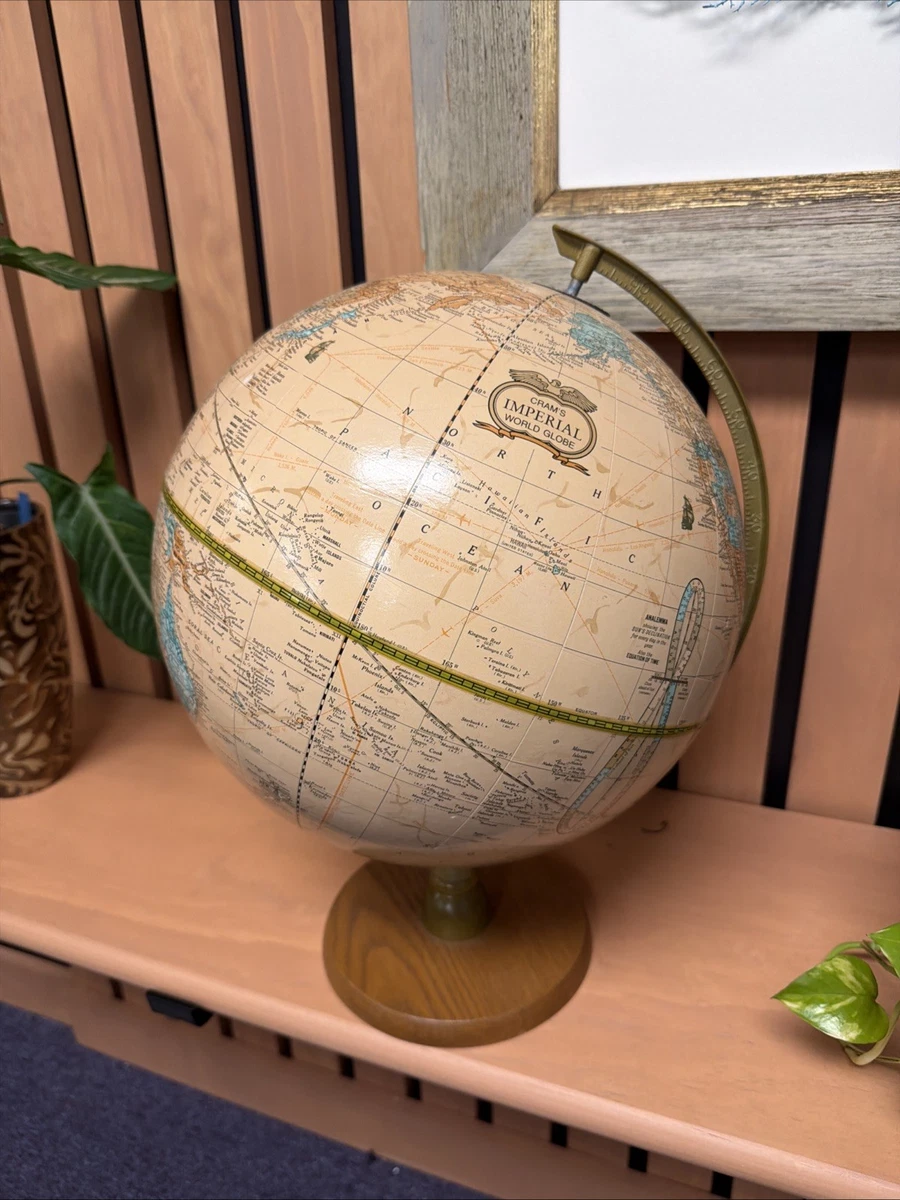 George F. Cram Co. 9 to 12in. Inches Diameter Antique World Worlds