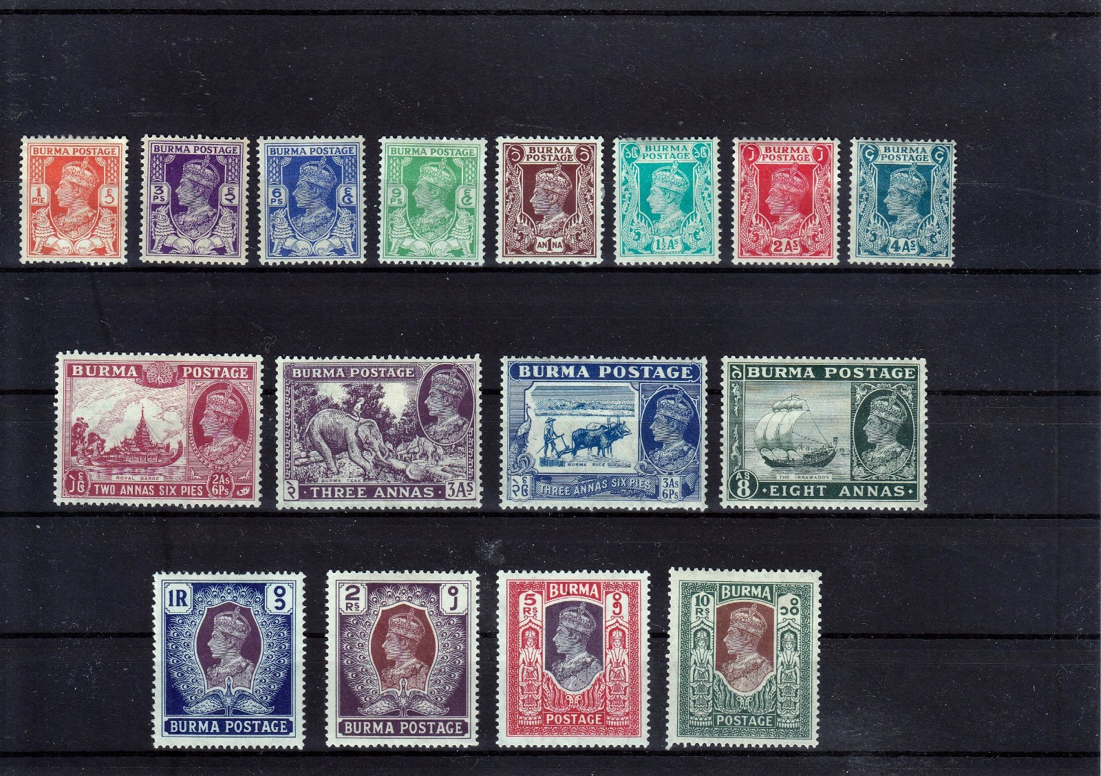 BURMA  1938  SG 18b-33; 250,- POUNDS    MLH*