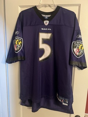 Baltimore Ravens Joe Flacco Jersey   Reebok Helmet Tag   XXL Length +2   Nice!