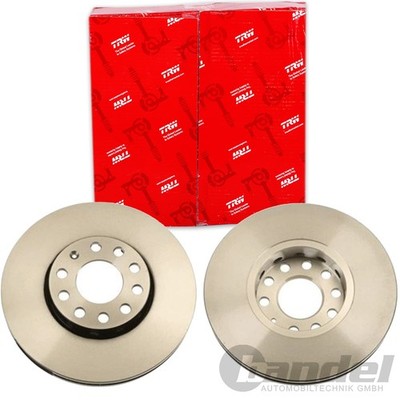 2X TRW BREMSSCHEIBEN 288mm BELÜFTET VORNE PASSEND FÜR AUDI 100 A4 A6 SEAT EXEO