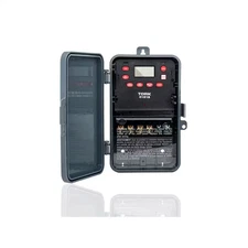30 Amp 120-Volt to 277-Volt SPST 24-Hour Digital 1 Channel Timer Switch in Gray