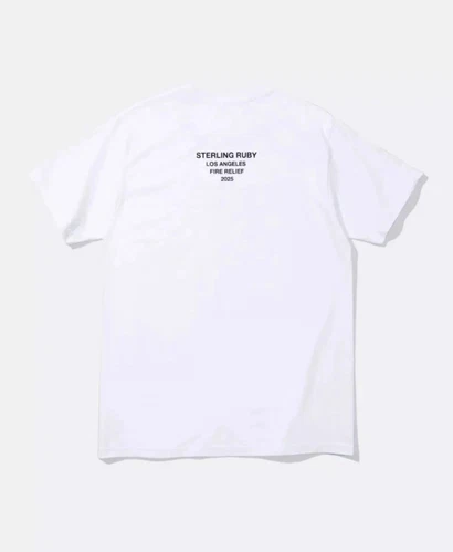 Supreme Box Logo Tee Los Angeles Fire Relief Size M *SHIPS ASAP* - Picture 2 of 2