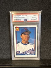 1991 Topps Traded Ivan Rodriguez #101T PSA 10 Gem Mint Debut Topps