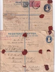 India used in Burma - 2 x KGV Reg PSE's