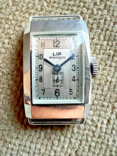 nos Vintage LIP Besancon Armbanduhr Handaufzug Kaliber T 18 21 mm ca. 1945
