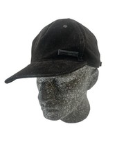 New Prada Linea Rossa Brown Cord Trucker Mesh Cap With Black PLR Logo On Crown