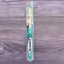 Mentadent ProCare Toothbrush 32 Medium Bristles Full Head Flexible Handle GREEN