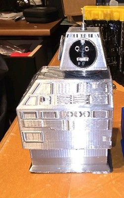 Space 1999 Eagle Brian The Brain 8'' Display Model Kit Robot W Movable Head