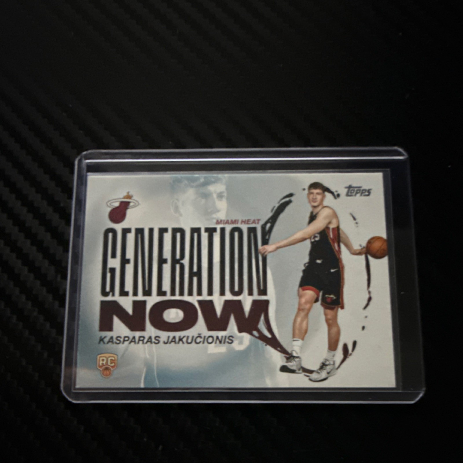Topps 2025-26 Kasparas Jakucionis #GN-20 Generation Now Rookie Miami Heat