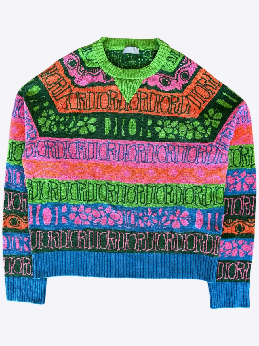 トップス DIOR MULTICOLOR WOOL JACQUARD SWEATER Dior Multicolor
