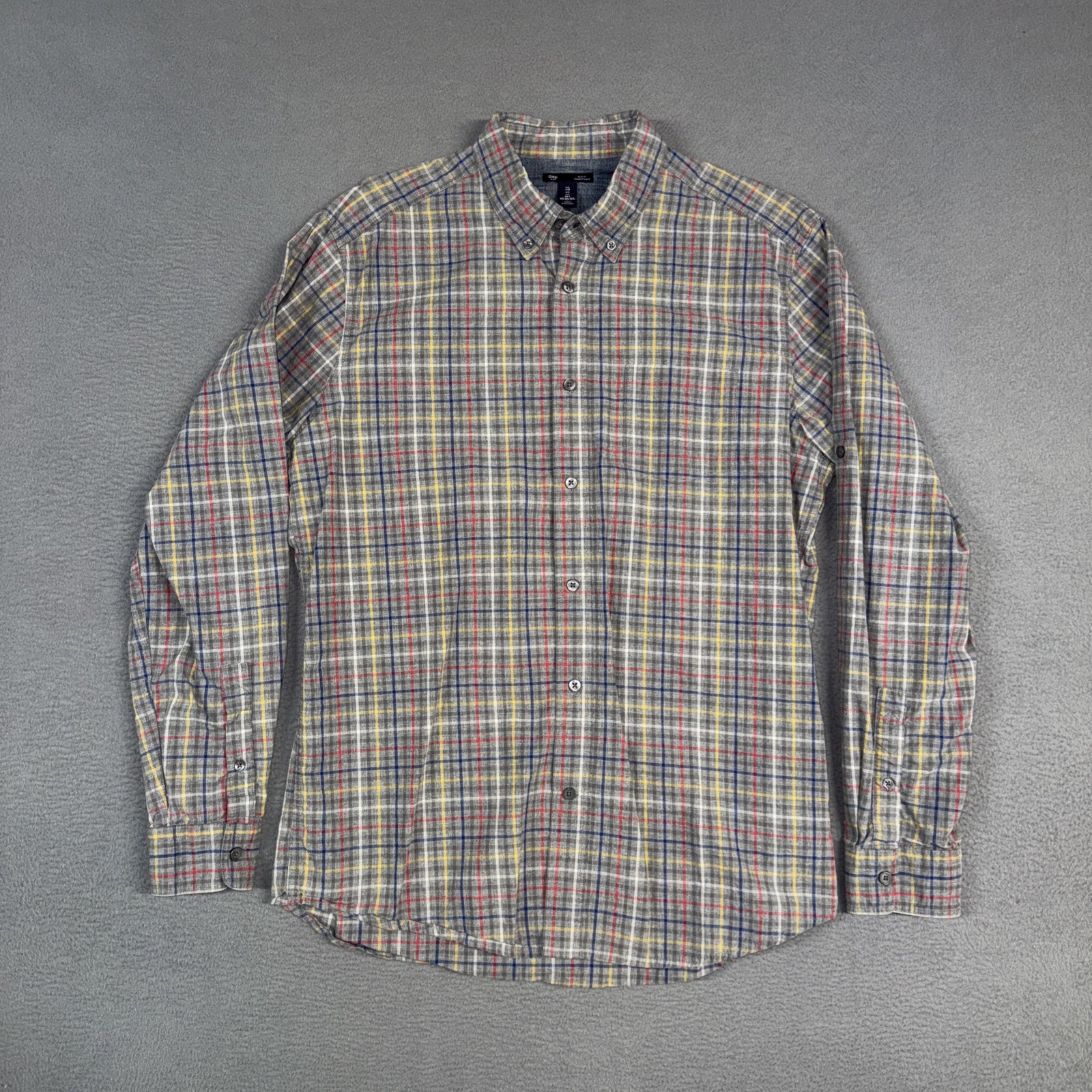 Gap Button Down Shirts Mens Large Multicolor Plai… - image 11