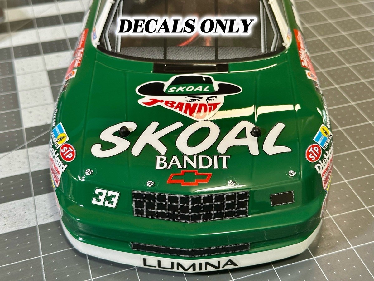 1/12 RC NASCAR Decals Harry Gant #33 Skoal Bandit Chevy Lumina