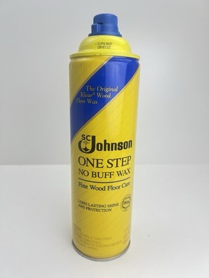 SC Johnson One Step No Buff Wax Fine Wood Floor Care 22 Fl Oz Can (80% + full)