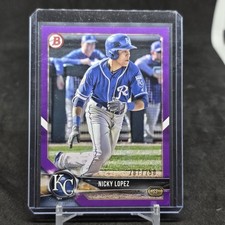 2018 Bowman Draft #BD-54 Nicky Lopez  Purple Paper #/250