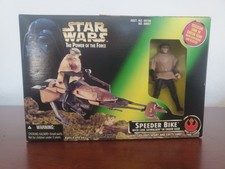 Star Wars Power of the Force - Speeder Bike with Luke Skywalker in Endor Gear