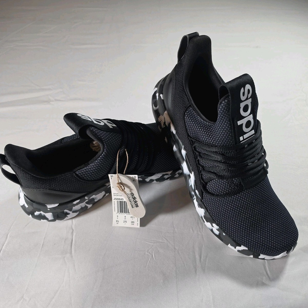 Adidas Men\'s Lite Racer Adapt 7.0 \'Black Grey\' Running Shoes Size 9.5 New adidas Youth Lite Racer Slip-On Shoes | League Outfitters main image 3