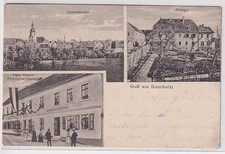 908304 Mehrbild Ak Gruß aus Draschwitz Rittergut, Kolonialwarenhandlung usw.1915