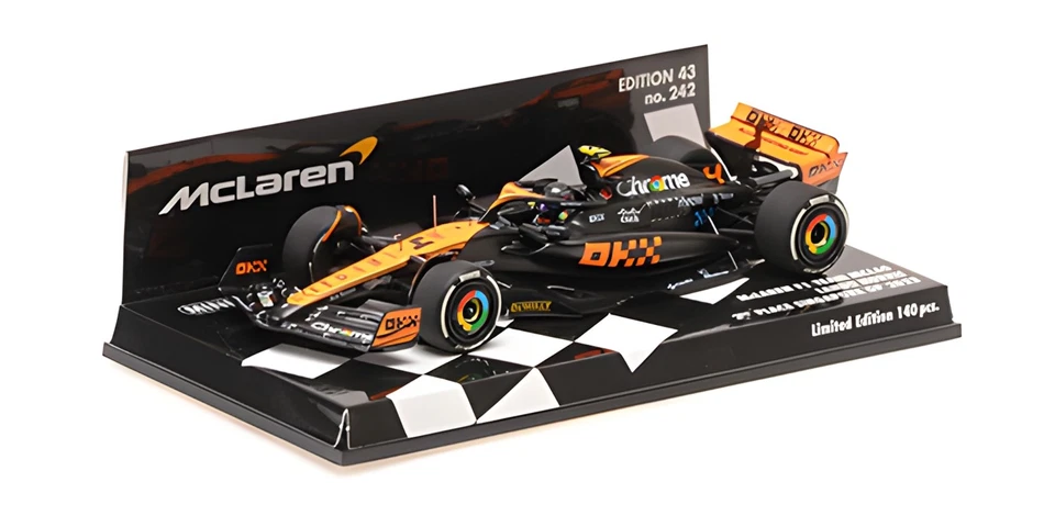 Minichamps 1:43 McLAREN MCL60 LANDO NORRIS 2ND SINGAPORE GP 2023 - 537235904 - Immagine 2 di 3