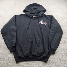 Port And Company Hoodie Womens M Black Pullover Fleece Hooded Pockets Graphic