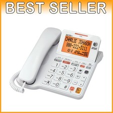 Answering System Corded Phone, Extra-Large Display