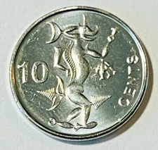 2012 Solomon Islands 10 cents Coin Sea Spirit Ngoreru Mythical Animal Wildlife