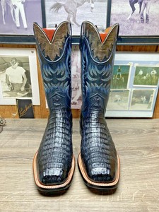 lucchese exotic square toe boots