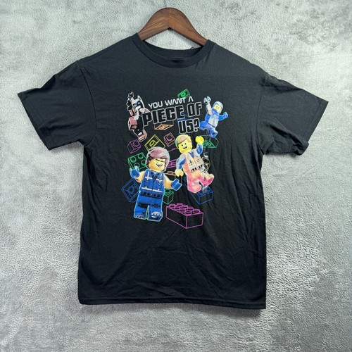 Lego Movie T-Shirt Youth Small S Black You Want A Piece Of Us Short Sleeve - Picture 8 of 8