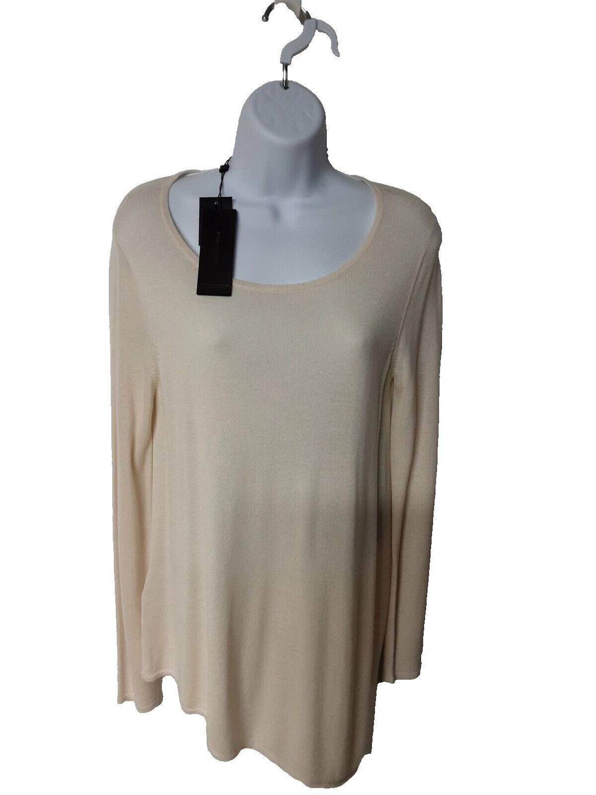 Suéteres para mujer blanco seda BCBGMAXAZRIA